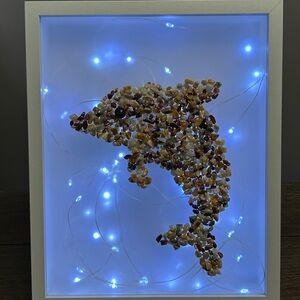 Mookaite Chips Dolphin Light Box